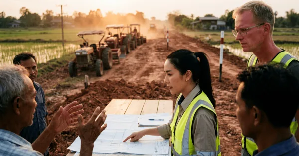 Portada: Vine a Korat por dieciocho meses para un proyecto de ferrocarril. Llevo ya seis años y el proyecto todavía no ha terminado, pero tampoco quiero que termine.